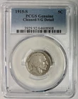 1915-S Buffalo Nickel, PCGS VG Details, Cleaned, Better Date!