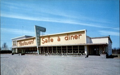 Joliette Quebec Kambo Restaurant Reception Rooms 1950-60s Vintage Postcard