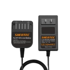 Shentec 10.8V-12V Li-ion Battery Charge Compatible with Hitachi BCL1015 Black