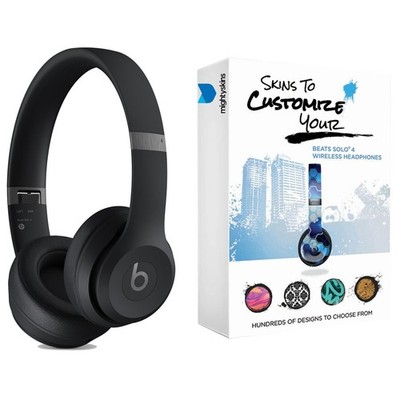 Beats Solo 4 Bluetooth Wireless Headphones with MightySkins Wrap