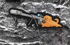 Small Dog Tactical Sniper 3D PVC Material Morale Patch