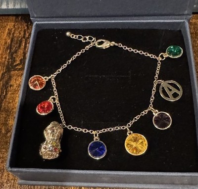 Marvel Avengers: Endgame Infinity Stone Charm Bracelet~W/Free Gift Box