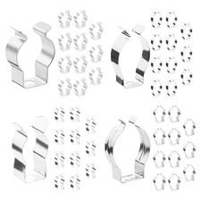 48 x Assorted Various Size Wall Mounted Tool Spring Terry Clips Tool Holder 