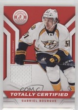 2013-14 Totally Certified Materials Red Gabriel Bourque #TC-GB rk1