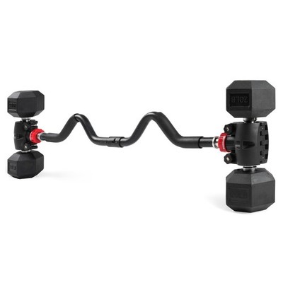 Modular EZ Curl Bar for Weight Lifting, 200lb Capacity, Triceps & Biceps