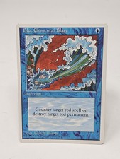 Magic the Gathering MTG 1995 Card | Blue Elemental Blast Fourth Edition
