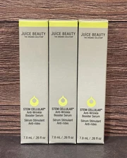 Juice Beauty Stem Cellular Anti Wrinkle Serum .26oz/7.8ml Bundle Lot Of 3