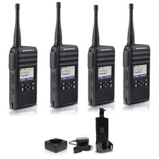 Motorola DTR700 900 MHz Digital 2-Way Radio 50 Channels  4-Pack 