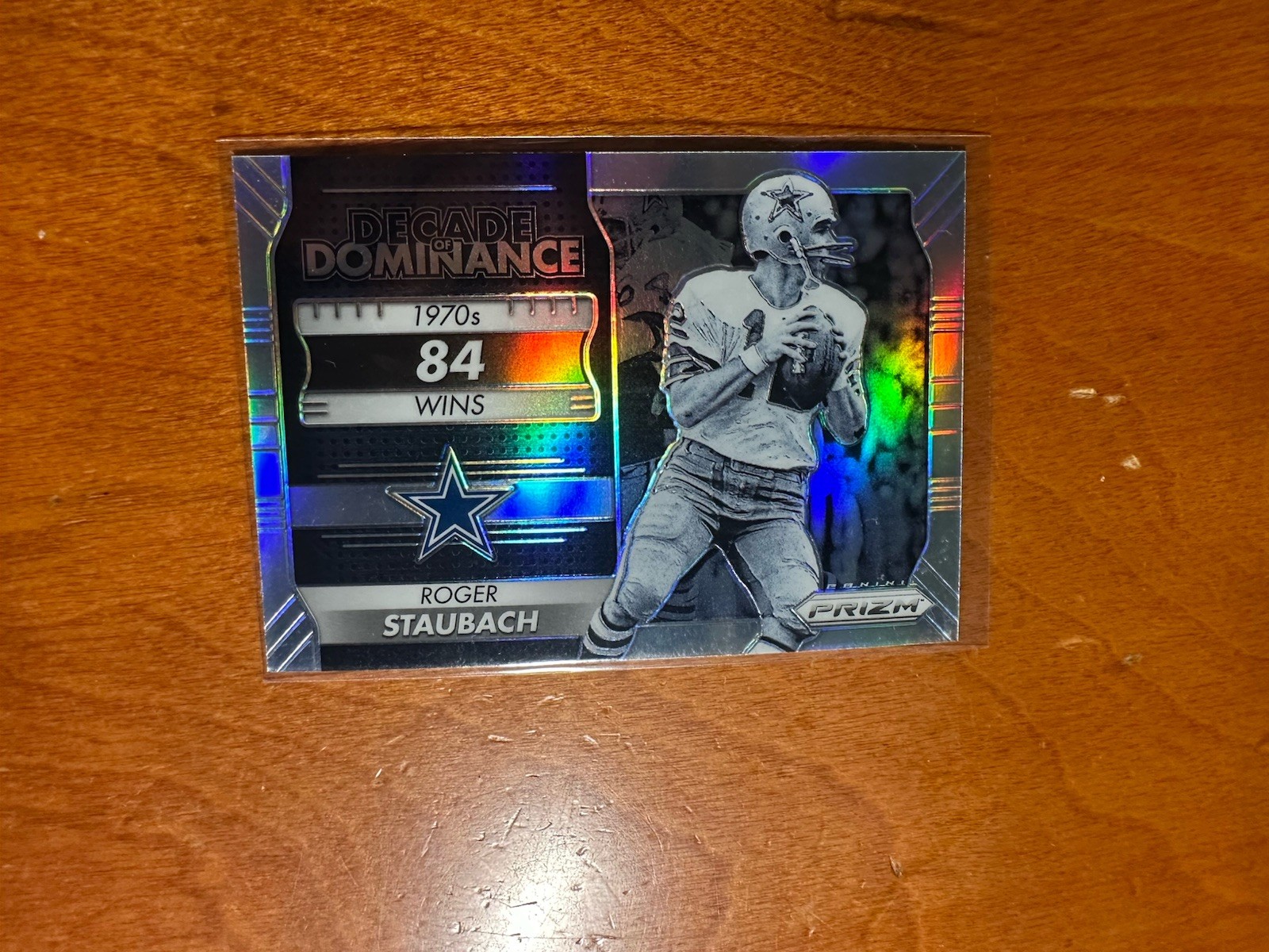 (E) Roger Staubach Silver Prizm Decade Of Dominance 1970s Wins 2016 Panini #1