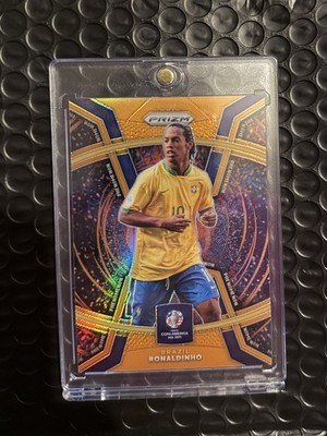 RONALDINHO 2024 PRIZM CONMEBOL COPA AMERICA PHÄNOMEN ORANGE PRIZM /25
