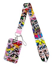 Powerpuff Girls ID Badge Holder, Lanyard  Keychain Set