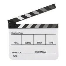Acrylic Clapperboard Film Clapboard Movie Director's Slate Cut Action Scene PBOH