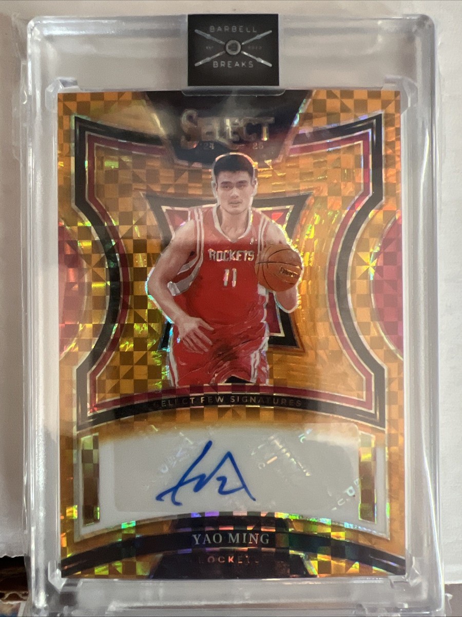 2024-25 Panini Select Yao Ming Gold 3/10 Select Few Signatures #SF