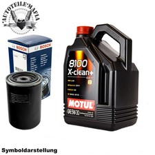 Motul Öl 5W30 X-Clean + mit Ölfilter 5 Liter für HYUNDAI KIA MAZDA MITSUBISHI OP
