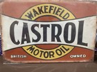 Wakefield Castrol Motor Oil Tin Metal Sign Classic 8"x12" Distressed Look — photo 1