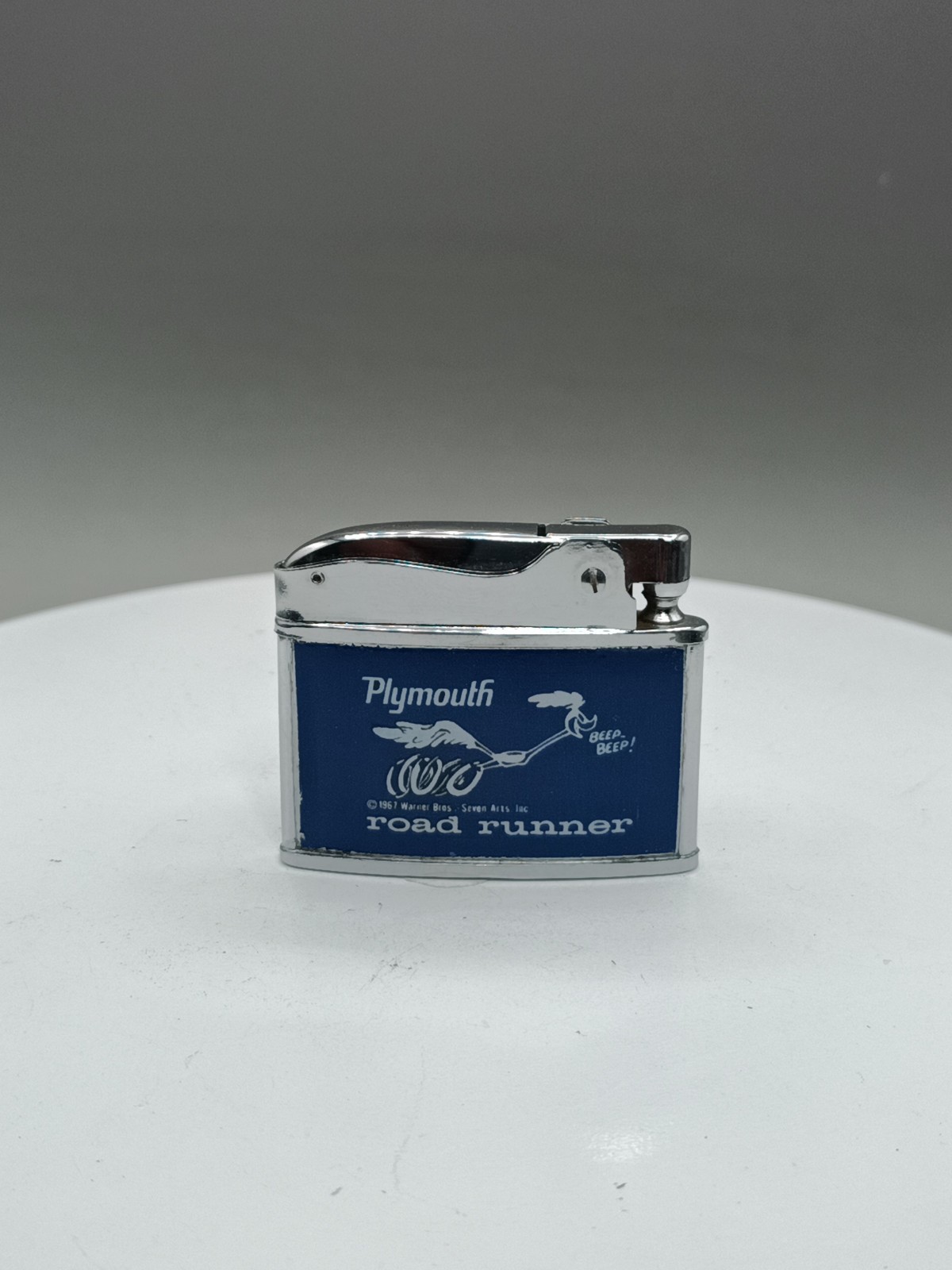Vintage Plymouth Chrysler Roadrunner Promo Flat Ad Cigarette Lighter