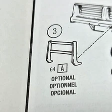 1969 Dodge Charger   POLICE STYLE PUSH BUMPER  MPC 1:25 Scale  Model  PARTS NEW