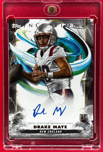 Drake Maye [Magenta] #RA-DM 2024 Topps Inception Rookie Autograph card