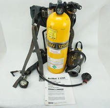 MSA WorkMask II SCBA Cylinder W/ Mask And Valve And Manuel