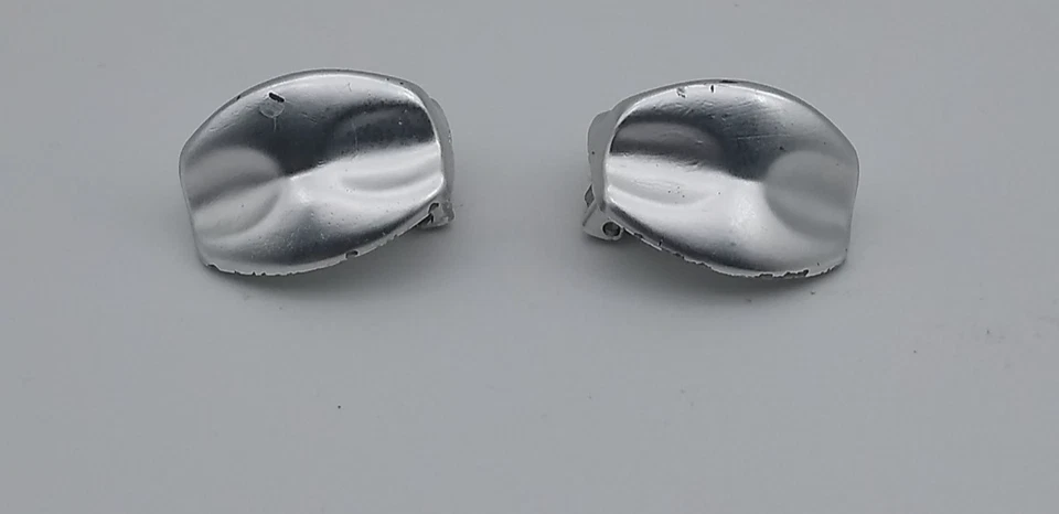 Ohrringe, Ohrclips 4St Damen mit Strasssteine, Kunststoff, Metall Vintage - Bild 3 von 4