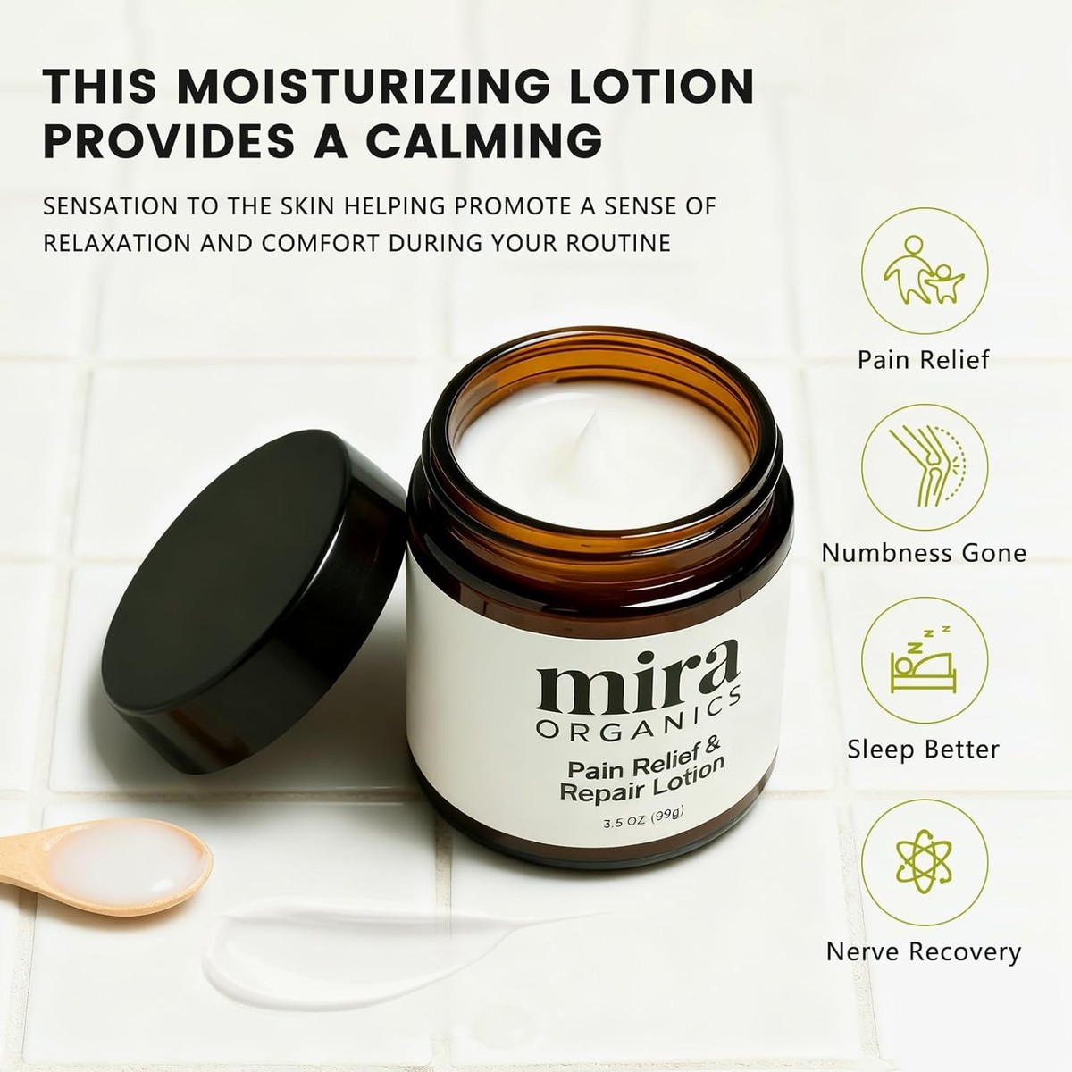 【新品・未使用】MIRA CREAM &MIRA GREEN Mira Pain Relief Lotion Mira Organics Cream Nerve Recovery&Sleep