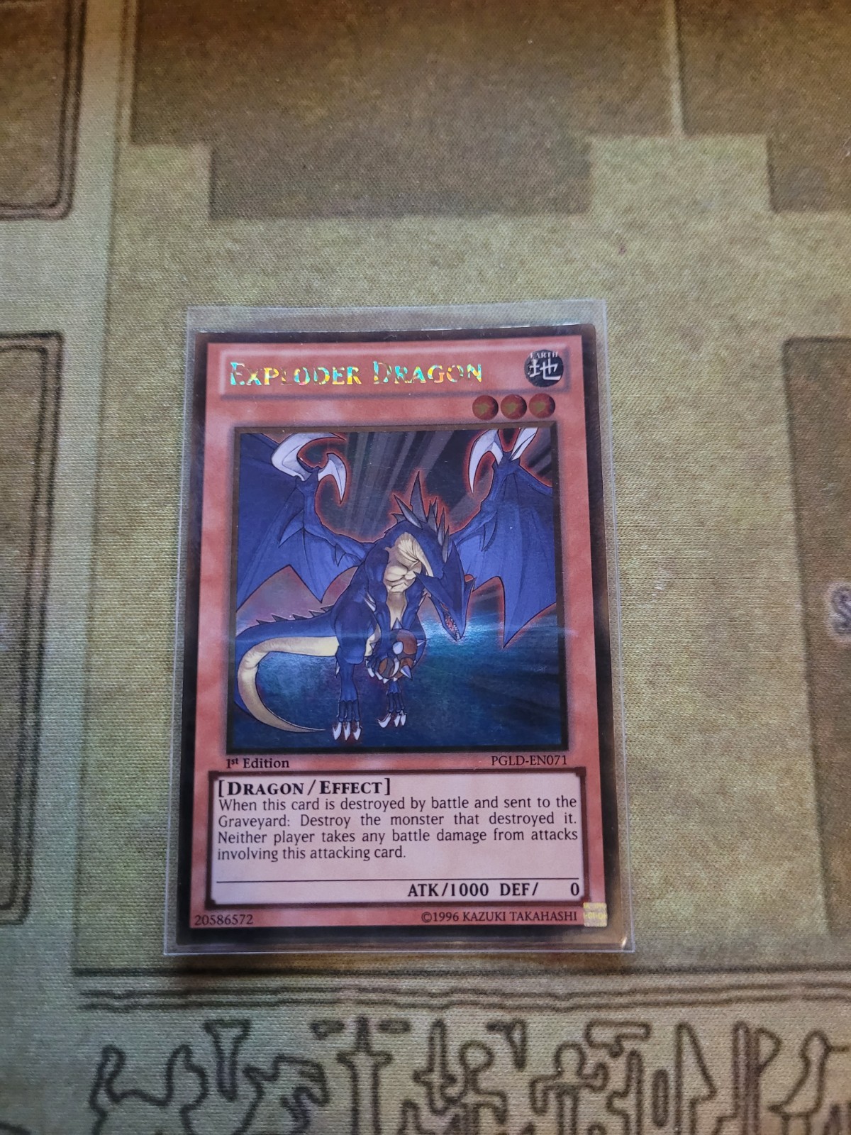 YUGIOH TCG EXPLODER DRAGON PGLD-EN071 GOLD 1ST EDITION NM