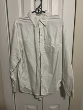 J.Crew Relaxed Fit White Oxford Shirt Medium
