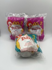 McDonalds Happy Meal Toys 1999 Tarzan, Lot Of 3