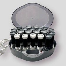 Remington KF201 Velvet Flocked Wax Core Hot Rollers Hair Curlers Pageant TESTED