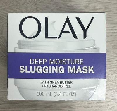 Olay Deep Moisture Fragrance-Free Shea Butter Slugging Mask 3.4 oz NEW & SEALED