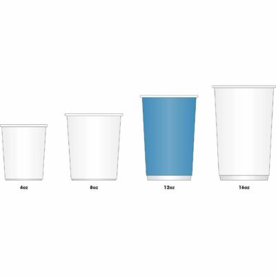 Produktbild von 1000 Stück Fiesta Einwegbecher Braun – Hot Cups 340 Ml Im Praktischen Karton