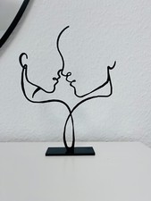 Mann&Frau Skulptur oder Bilderrahmen | Moderne Dekofigur Designobjekt Wohnzimmer