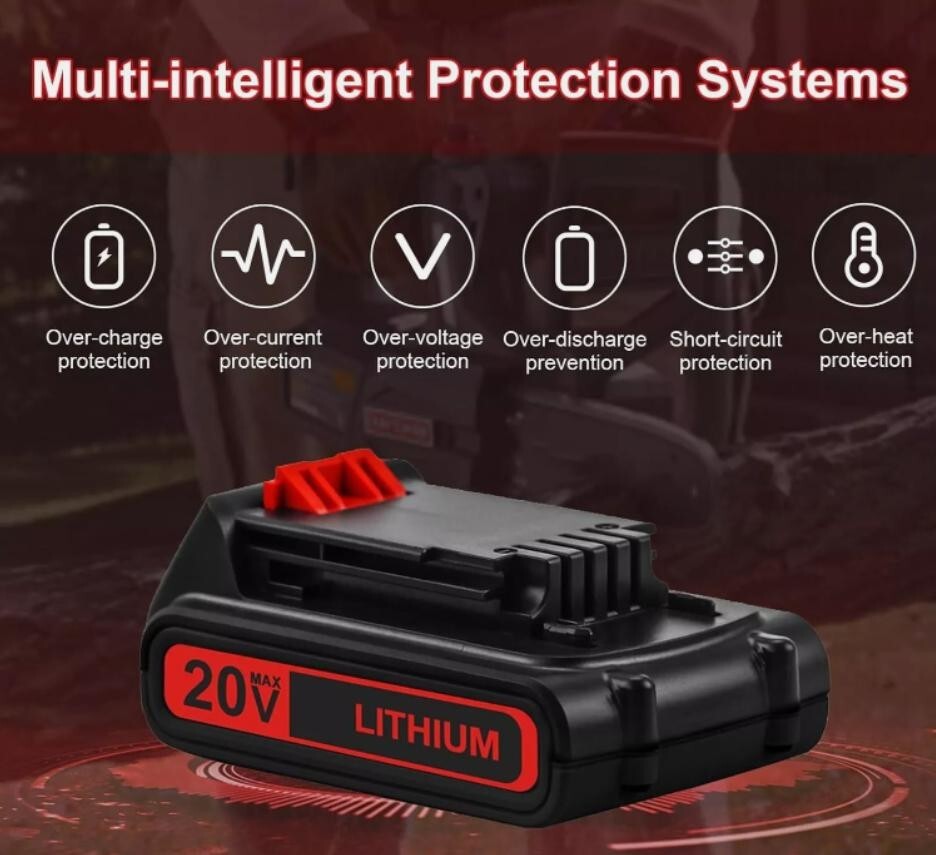 2Pack for Black and Decker 20V 3.6Ah Lithium Max Battery 20 Volt LBXR20 LBXR2020