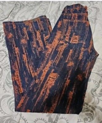 Jaded London Orange Thread Flare Jeans Size 26! 