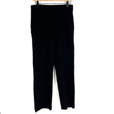 Eileen Fisher Pants Size Small Black Flex Tencel Knit Ponte Stretch Pull On