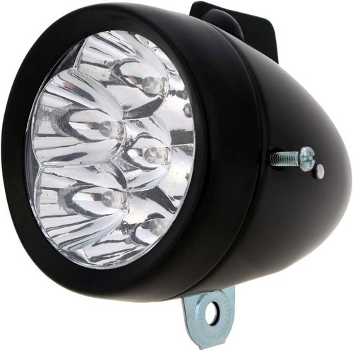 Stilvolle Retro Fahrrad Frontlicht Lampe - 7 helle LEDs & einfacher Ein-/Ausschalter - Bild 4 von 8