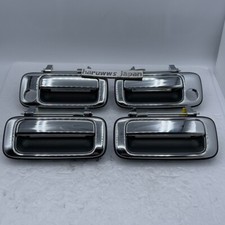 Genuine Toyota Land Cruiser 80 Series Chrome Outer Door Handle Front Rear 4 Set Genuine Toyota Land Cruiser 80 Series Chrome Outer Door Handle Front Rear 4 Set