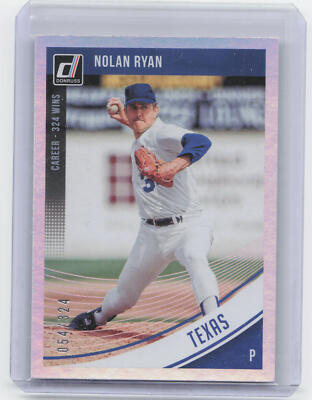 2018 Donruss #187 Nolan Ryan Career Stat Line #/324