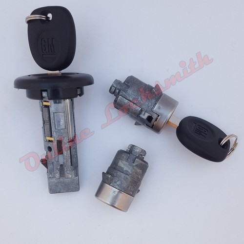 NEW CHEVY GMC OEM 95-97 Ignition Key Switch Cylinder & Door Lock Set W/ 2 Keys - Foto 7