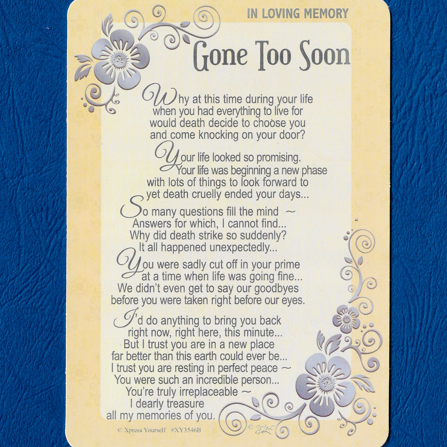 In Loving Memory Poems For A Son Remembering My Son
