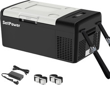 Car Refrigerator Electric Cooler 15L/15.8QT, Car Fridge Portable Freezer 12V Ref