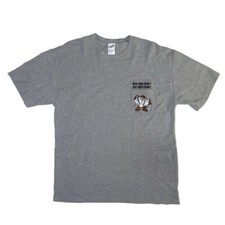Vintage Warner Bros Mens Large T Shirt Taz Embroidered Pocket Gray Directions