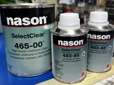 NASON Select Clear 465-00 Activator 483-85 High Solids Urethane Clear QUART Kit