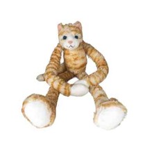 Animal Alley Kitty Cat Orange Striped Long Legs Blue Eyes Stuffed 18 Inch Plush