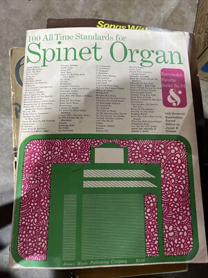 Spinet Record Label SPINET ORGAN v 94 Songbook 1955 Vintage 100 All Time Standards EUC | eBay