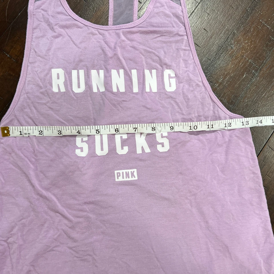 Camiseta sin mangas ROSA para mujer ropa deportiva S lila púrpura súper suave para correr Foto 3 de 4