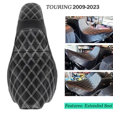 Driver & Passenger Seat 2 Up Fit For Harley Touring Street Road Glide King 09-23