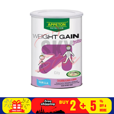 1 Tins APPETON Weight Gain Junior Vanilla With L-ProteMAX 450g