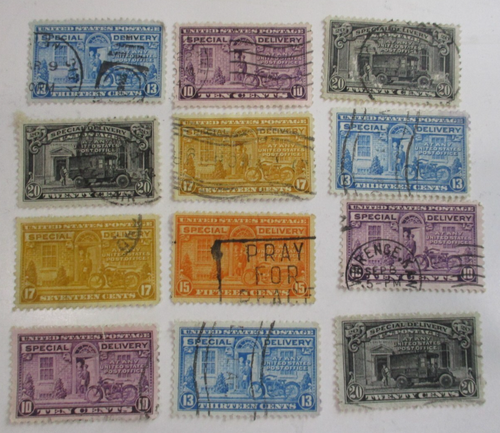 U.S. USED ( 12) "SPECIAL DELIVERY USED " PSS#MIXED