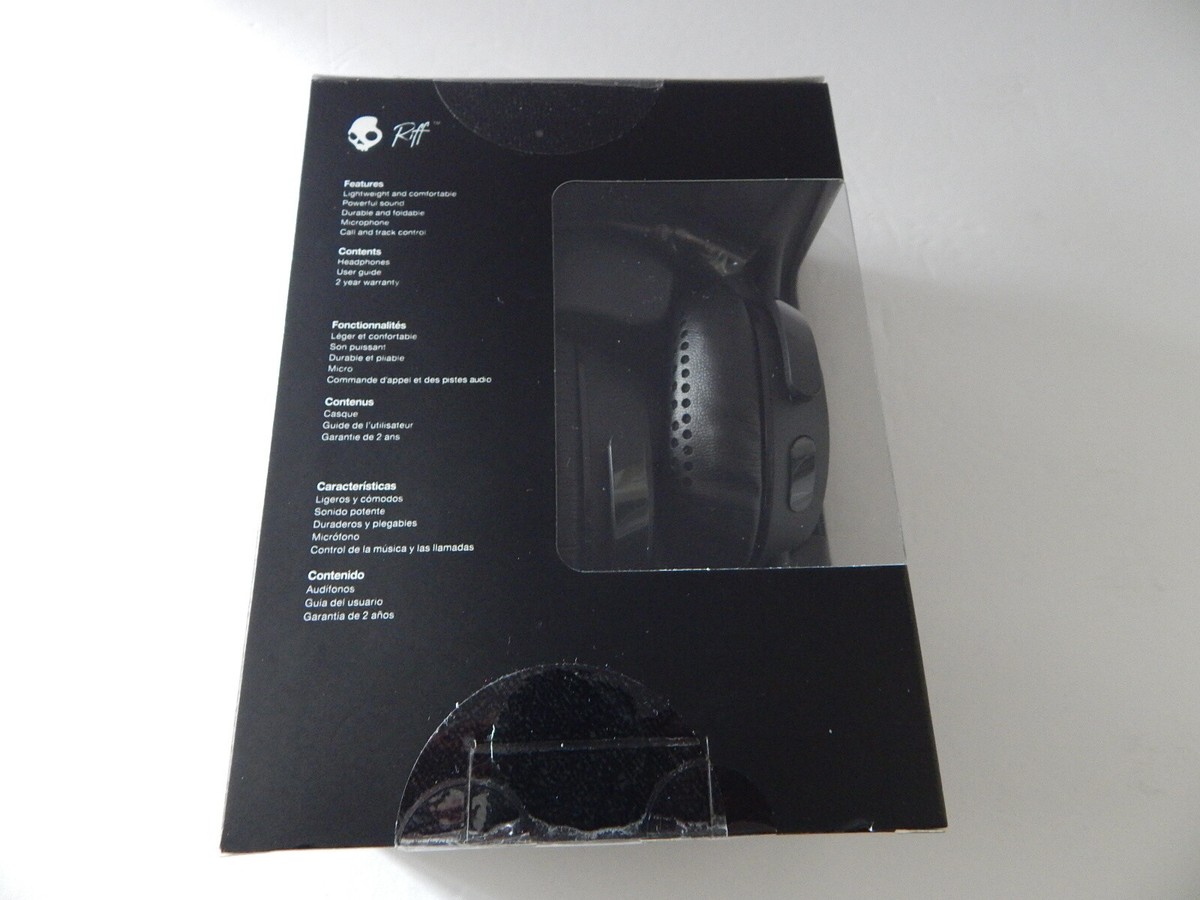 Skullcandy Tuned In On-Ear Stereo Headphones with Microphone Black